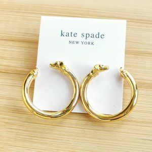 Kate Spade Hot Dog Gold Hoop Earrings 🎉
